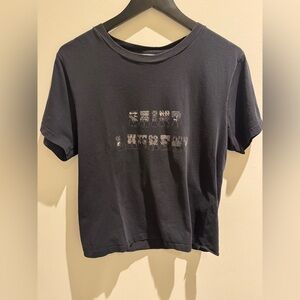 Saint Laurent logo tshirt black